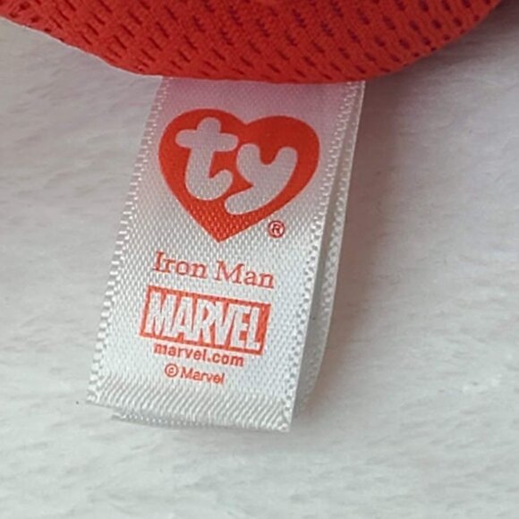 Ty Beanie Baby Marvel Comics Iron Man Plush Stuffed Toy 6" Avengers 2018 - Picture 6 of 9